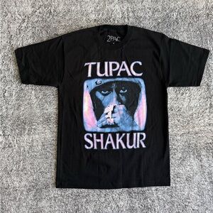 Men’s Tupac T-Shirt, 2Pac, Black, Heavyweight, Size Medium, NEW